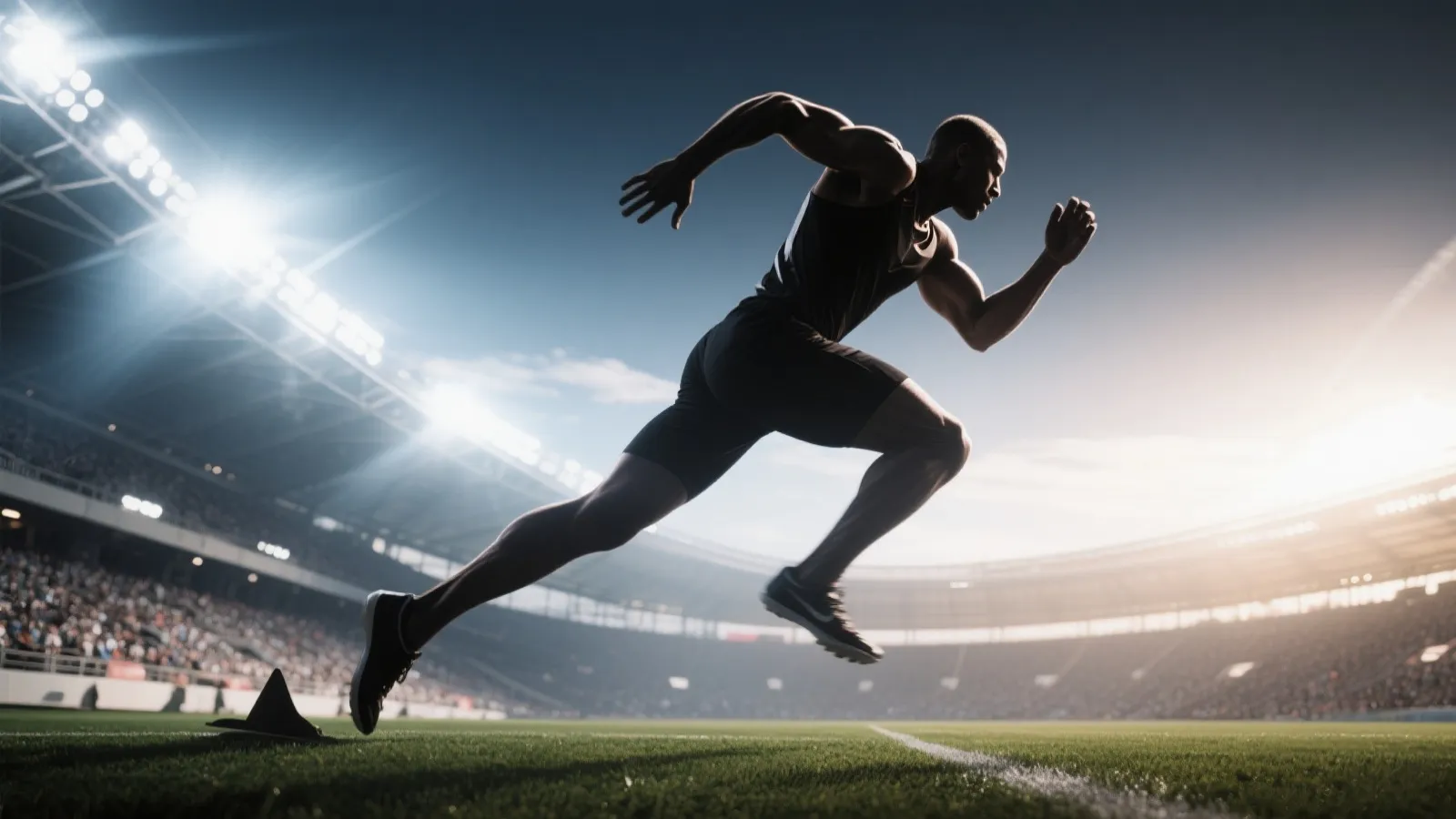 体育场运动场景示意图