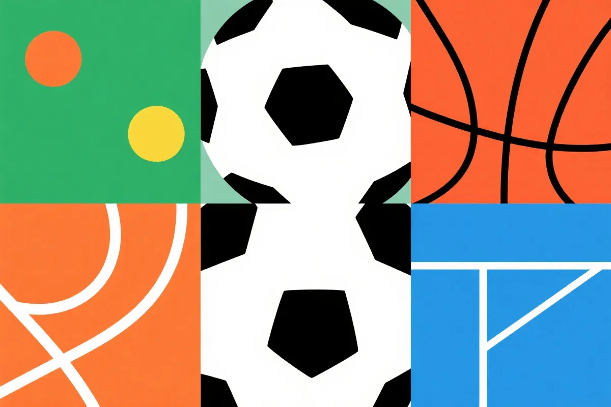 体育项目拼贴示意图